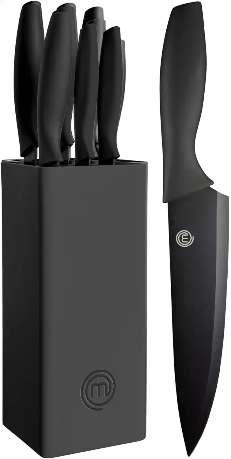 MasterChef Black Knife Set with Block