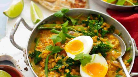 Eggs and Lentils Recipe