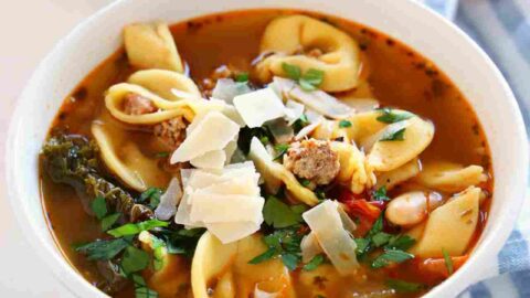 Rustic Italian Tortellini Soup Recipe